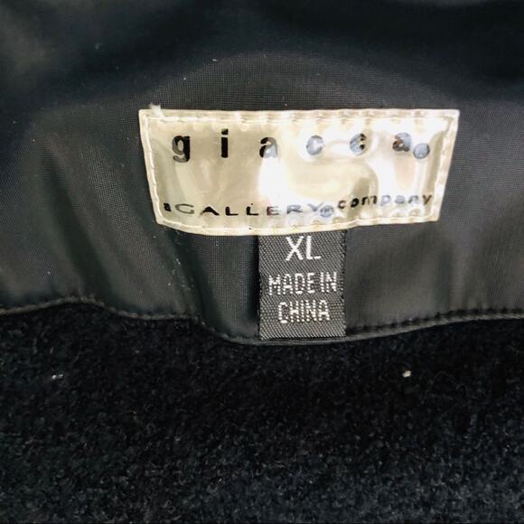 Giacca Gallery black hooded tie waist rain jacket XL - Picture 6 of 8